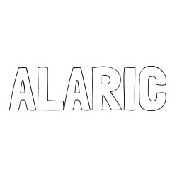 Online Created Coloring Page - ALARIC Coloring Page