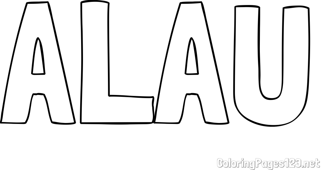 ALAU Coloring Page