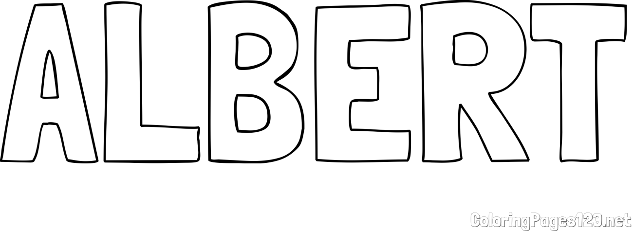 ALBERT Coloring Page