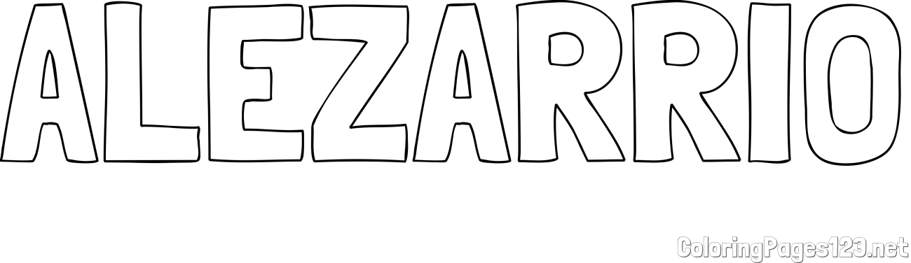 ALEZARRIO Coloring Page