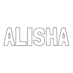 Online Created Coloring Page - ALISHA Coloring Page