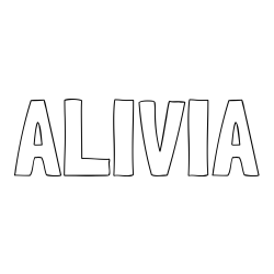 Online Created Coloring Page - ALIVIA Coloring Page
