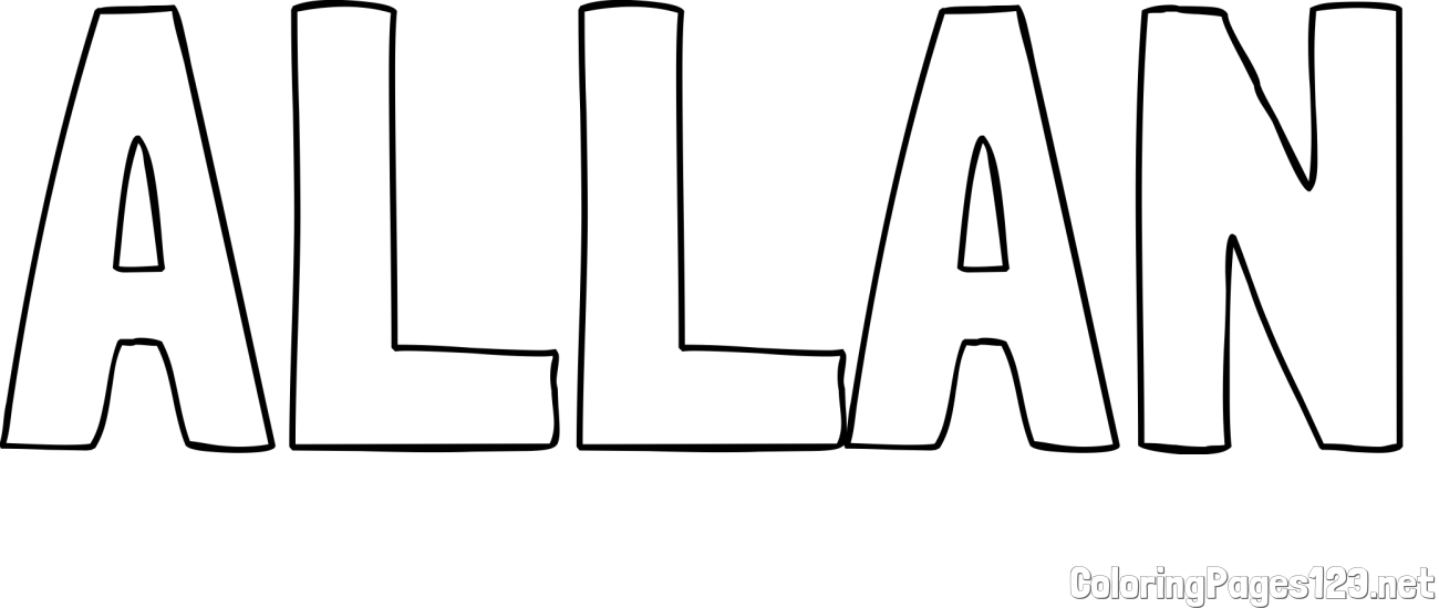ALLAN Coloring Page