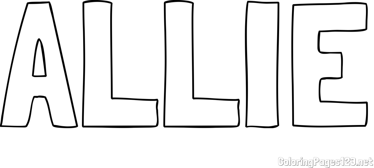 ALLIE Coloring Page
