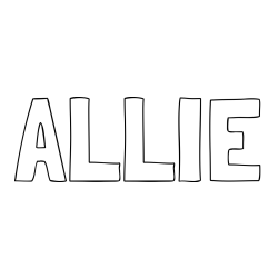 Online Created Coloring Page - ALLIE Coloring Page