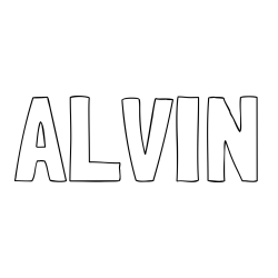 Online Created Coloring Page - ALVIN Coloring Page