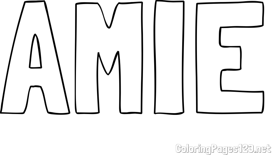 AMIE Coloring Page