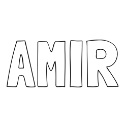 Online Created Coloring Page - AMIR Coloring Page