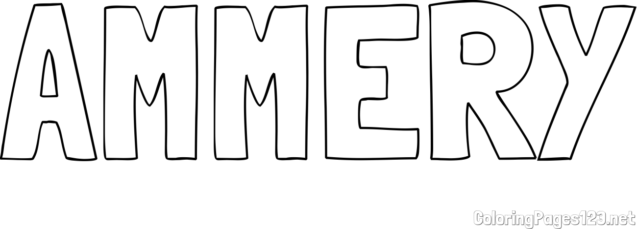 AMMERY Coloring Page