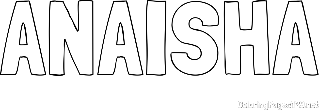ANAISHA Coloring Page