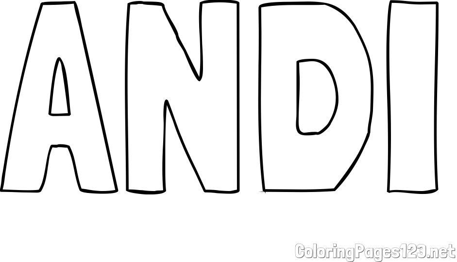 ANDI Coloring Page