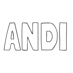 Online Created Coloring Page - ANDI Coloring Page