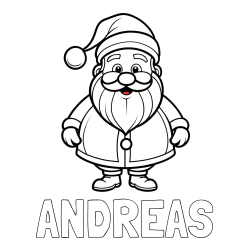 Online Created Coloring Page - ΑΝΔΡΕΑΣ Coloring Page and Adorable Santa Claus Coloring Page for kids