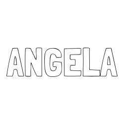 ANGELA Coloring Page