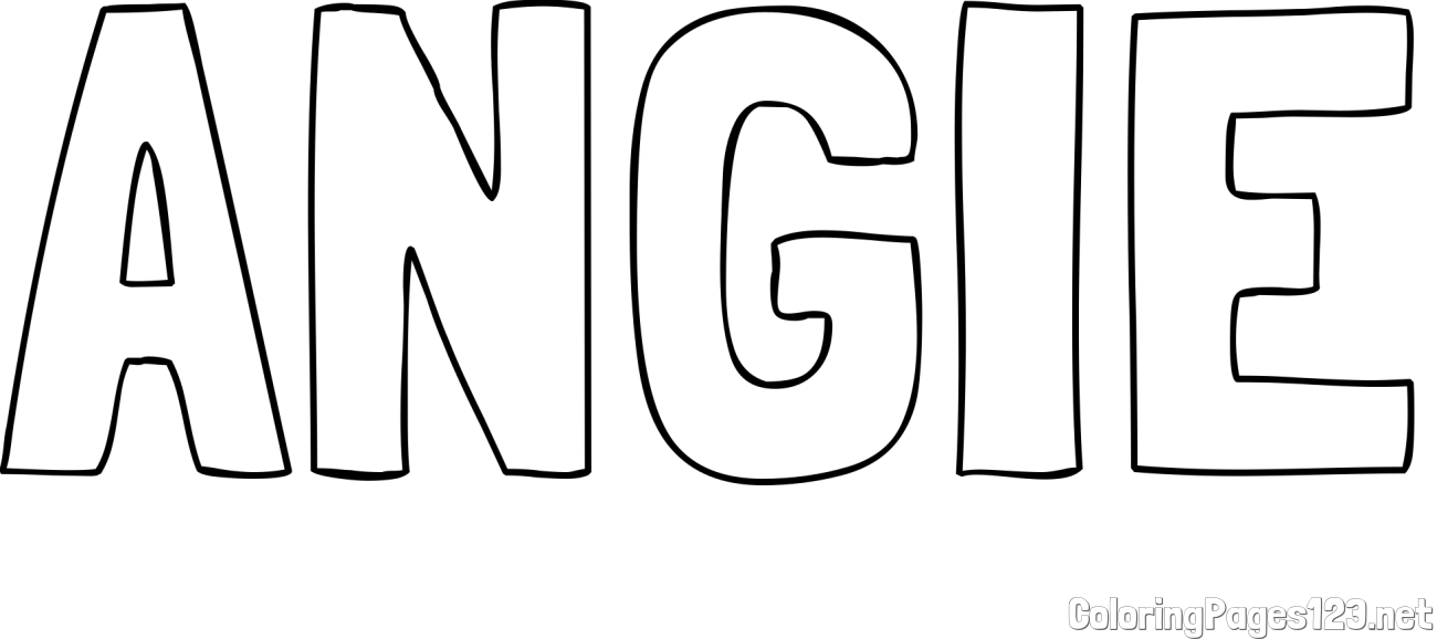 ANGIE Coloring Page