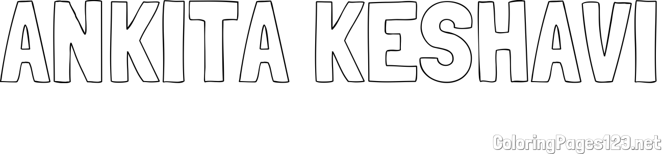 ANKITA KESHAVI Coloring Page