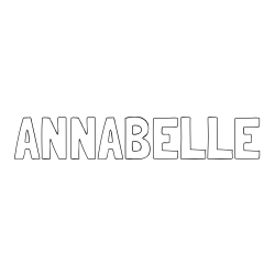 Online Created Coloring Page - ANNABELLE Coloring Page