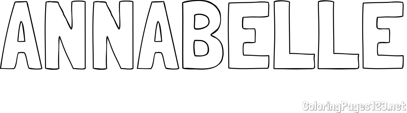 ANNABELLE Coloring Page