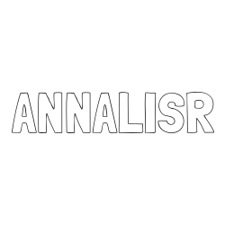 ANNALISR Coloring Page