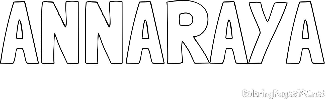 ANNARAYA Coloring Page