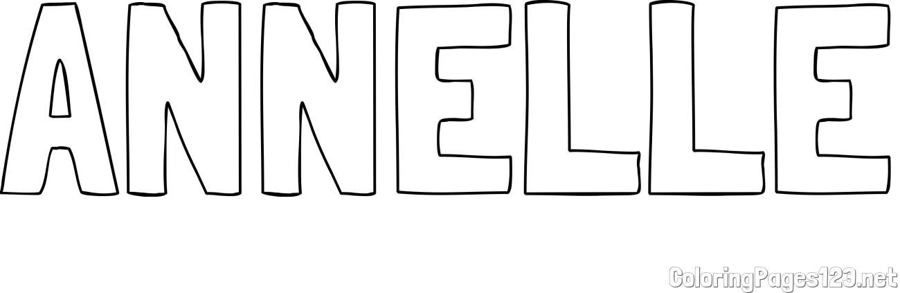 ANNELLE Coloring Page