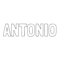 Online Created Coloring Page - ANTONIO Coloring Page