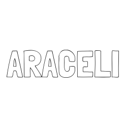 Online Created Coloring Page - ARACELI Coloring Page