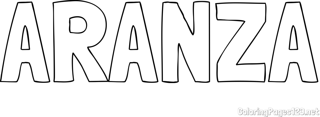 ARANZA Coloring Page