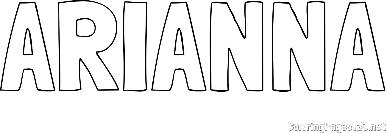 ARIANNA Coloring Page