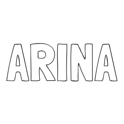 Online Created Coloring Page - ARINA Coloring Page