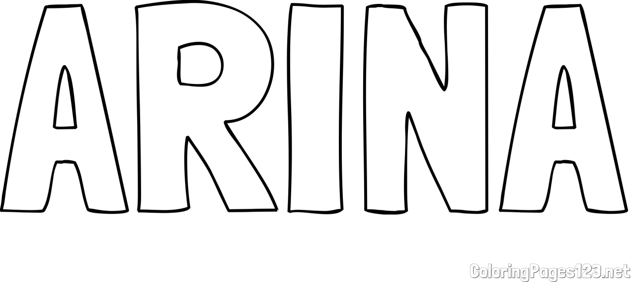 ARINA Coloring Page