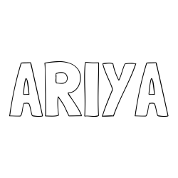 Online Created Coloring Page - ARIYA Coloring Page