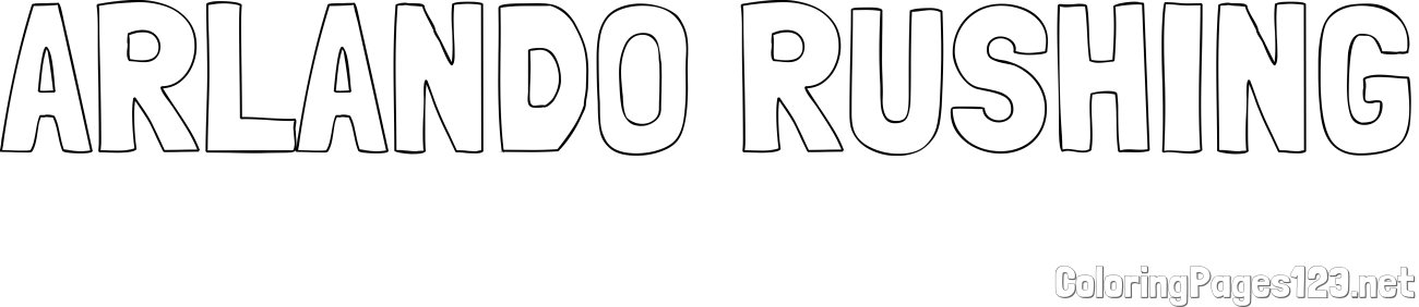ARLANDO RUSHING Coloring Page