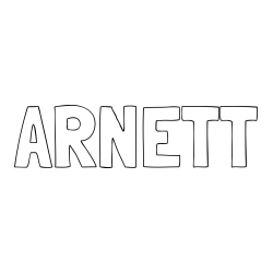 Online Created Coloring Page - ARNETT Coloring Page