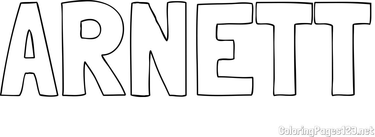 ARNETT Coloring Page