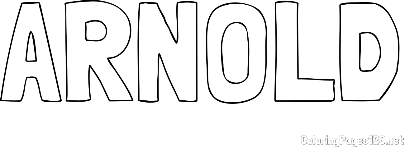 ARNOLD Coloring Page