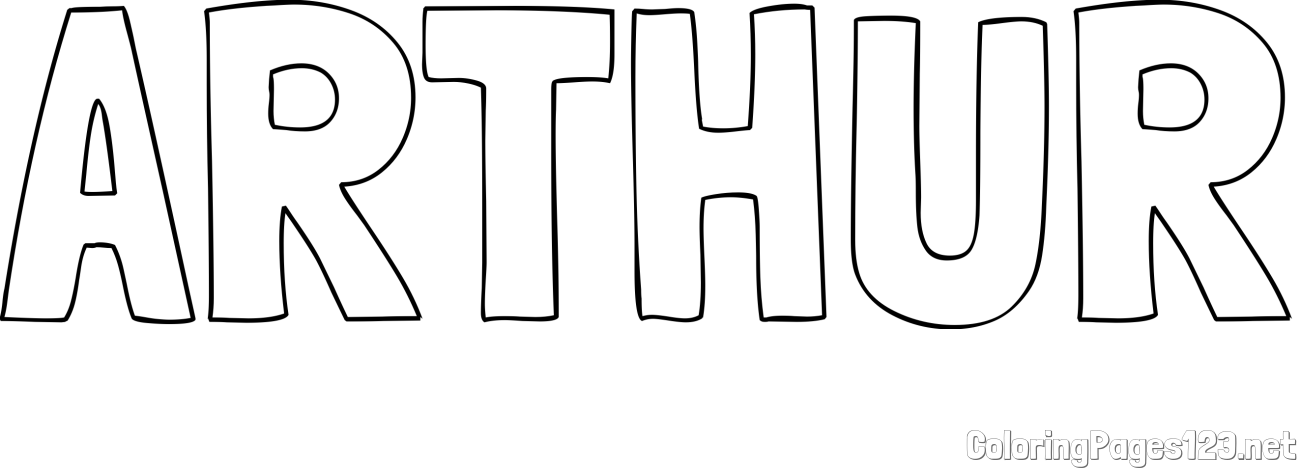 ARTHUR Coloring Page