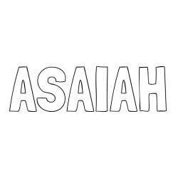 Online Created Coloring Page - ASAIAH Coloring Page
