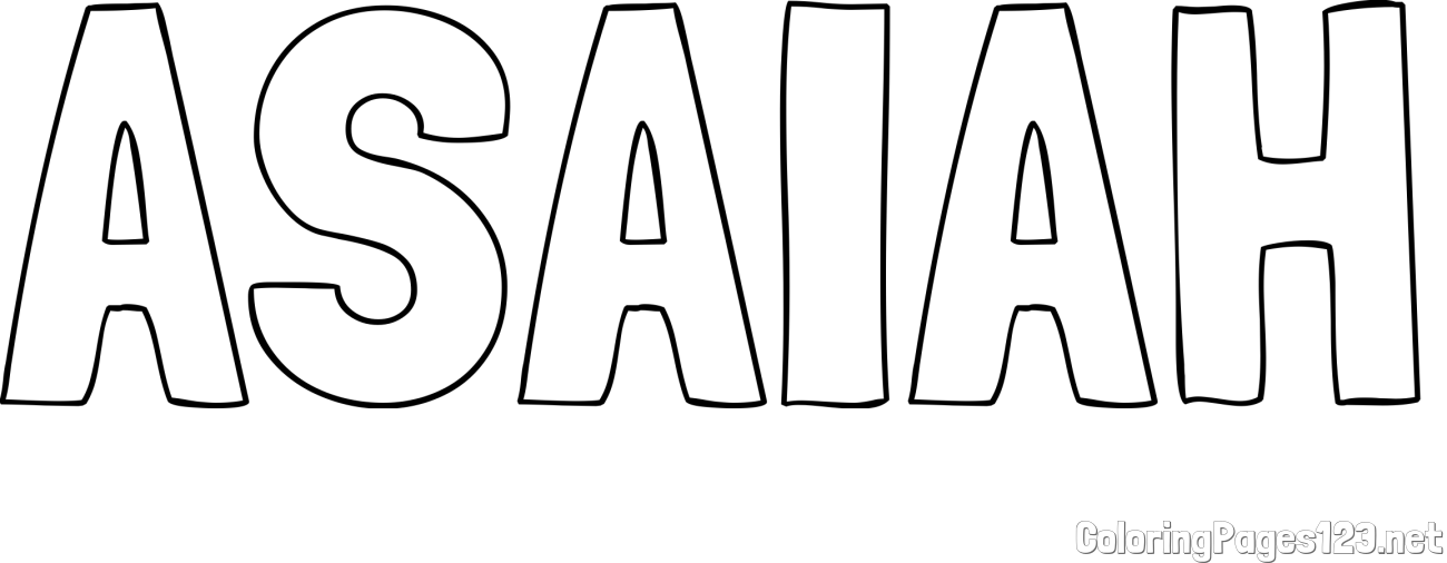 ASAIAH Coloring Page