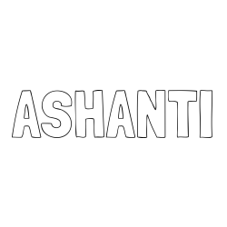ASHANTI Coloring Page