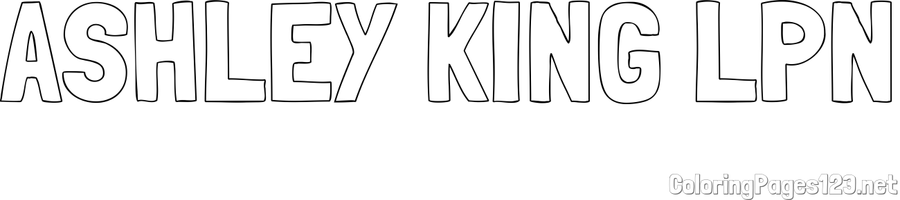 ASHLEY KING LPN Coloring Page