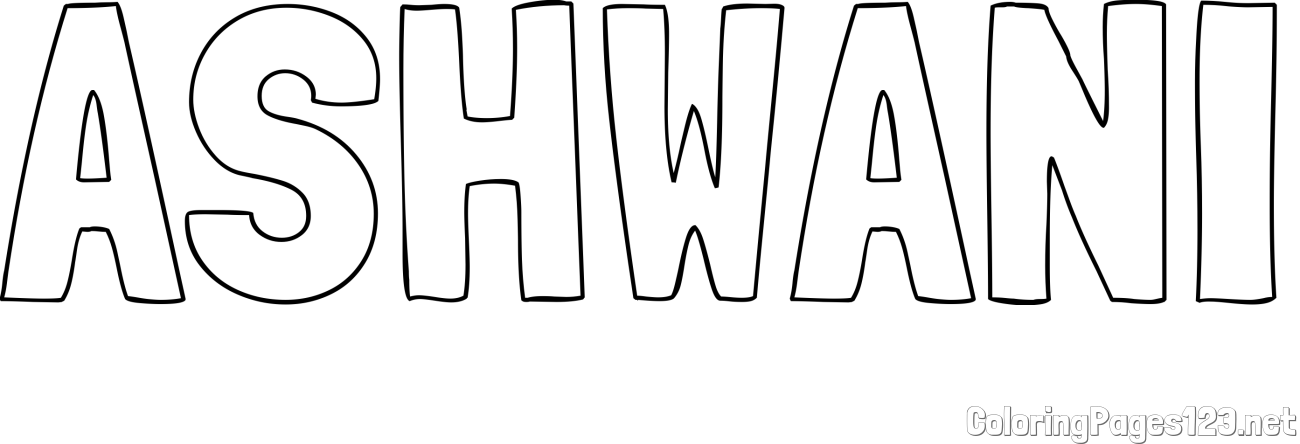 ASHWANI Coloring Page