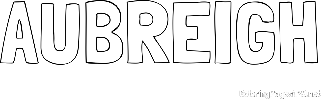 AUBREIGH Coloring Page