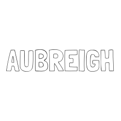 Online Created Coloring Page - AUBREIGH Coloring Page