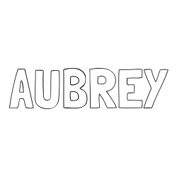AUBREY Coloring Page