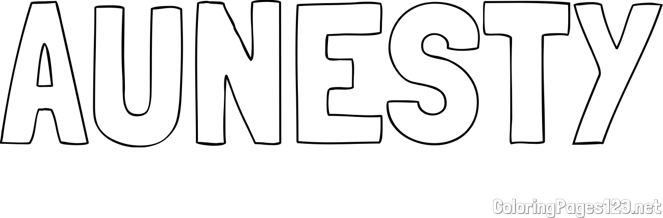 AUNESTY Coloring Page