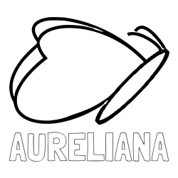 Online Created Coloring Page - AURELIANA Coloring Page and Butterfly Coloring Page for Preschool