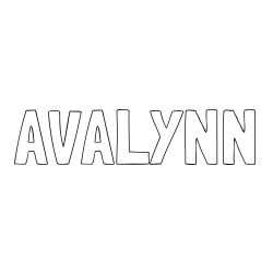 Online Created Coloring Page - AVALYNN Coloring Page