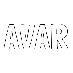 Online Created Coloring Page - AVAR Coloring Page