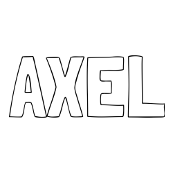 AXEL Coloring Page